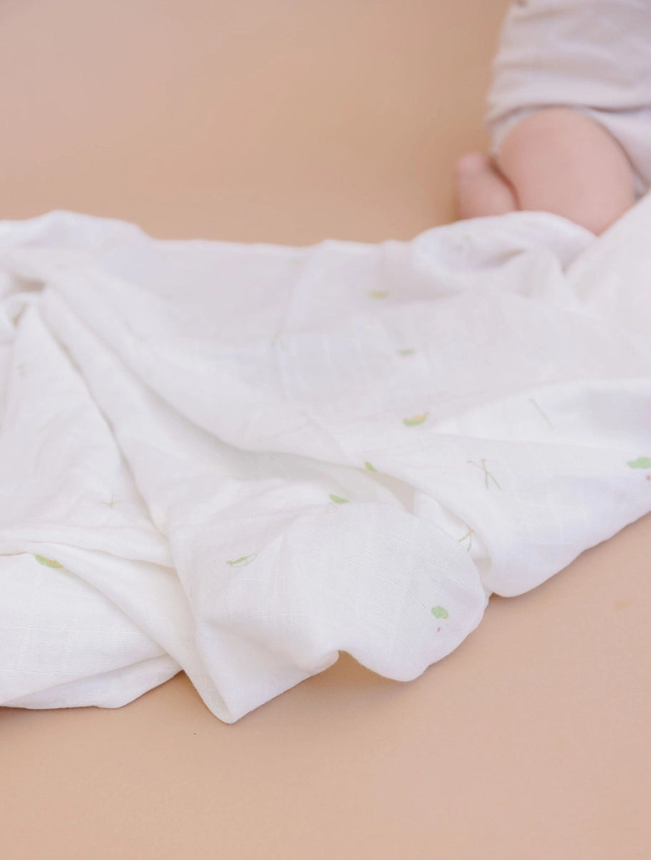 The Blueberry Hill Muslin Swaddle Golf Sport Organic Cotton Baby Blanket Gift