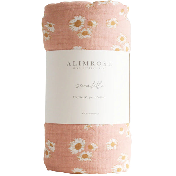 Muslin Swaddle Little Daisies