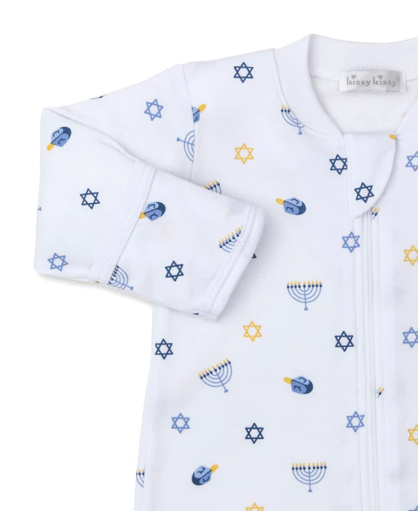 My First Hanukkah Zip Footie