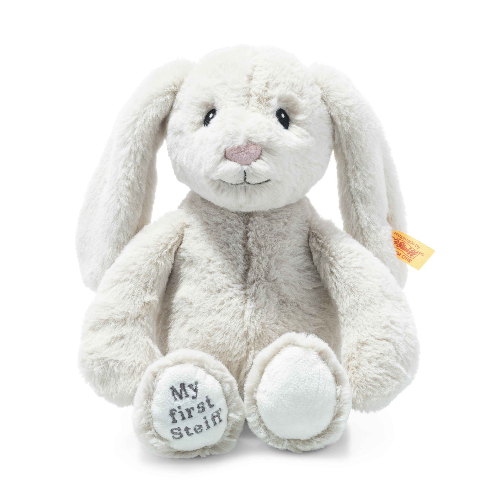 My First Steiff Hoppie Rabbit, Light Grey