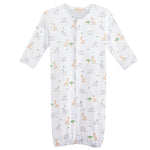 Baby Club Chic Tiny Safari Printed Pima Convertible Gown