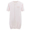 Baby Club Chic Pretty Bows Pink Convertible Gown with Lace Trim