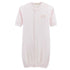 Baby Club Chic Pretty Bows Pink Convertible Gown with Lace Trim
