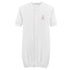 Baby Club Chic Sugarplum Steps Embroidered Pima Convertible Gown with Lace Trim