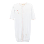 Spring Flowers Embroidered Conv. Gown