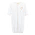 Baby Club Chic Sweet Heart Convertible Gown with Crochet Trim