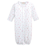 Tiny Rosebud Printed Conv. Gown w/Ruffle