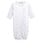 Tiny Rosebud Printed Conv. Gown w/Ruffle