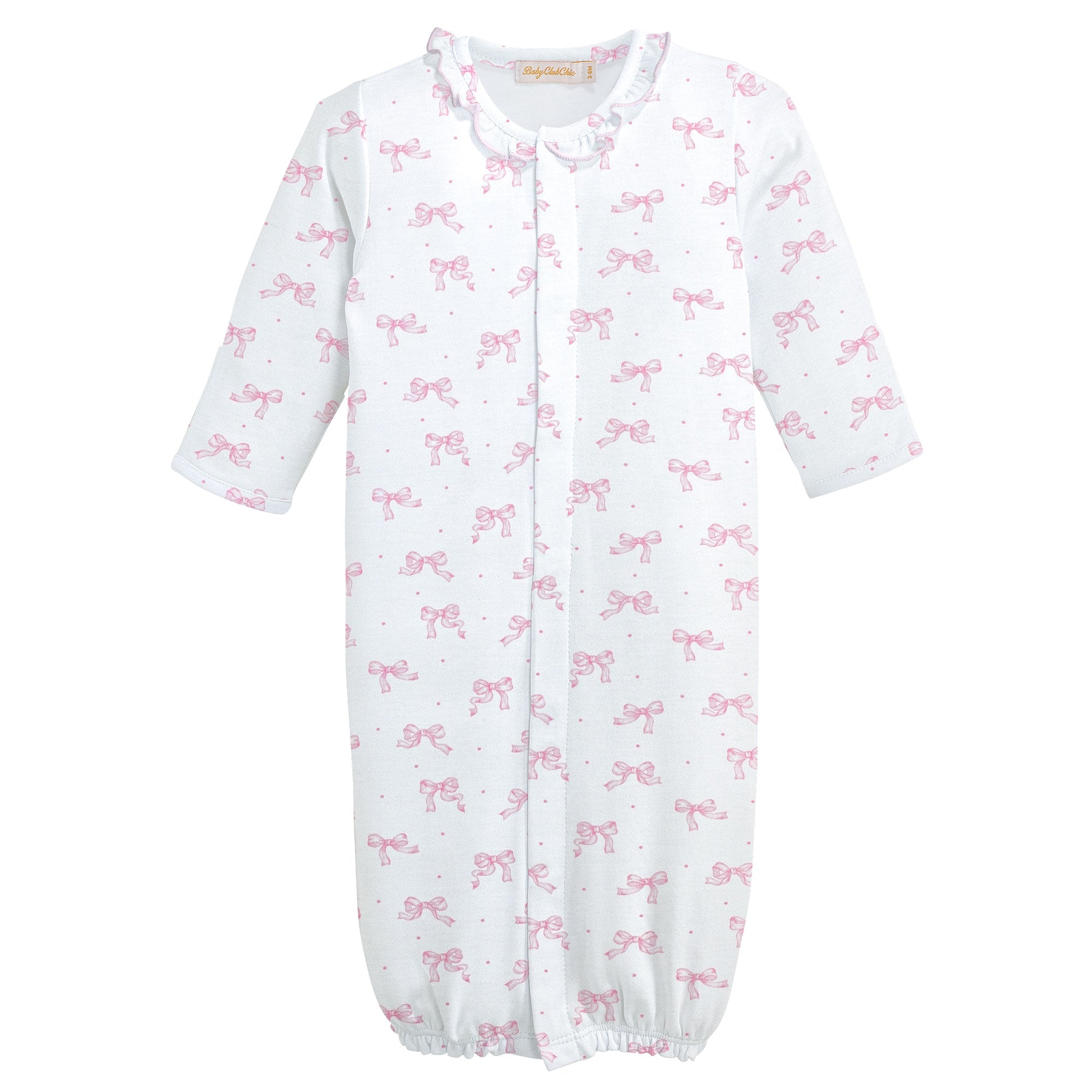 Tiny Pretty Bows Printed Conv. Gown w/Ruffle