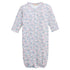 Baby Club Chic Tiny Soft Floral Printed Pima Convertible Gown