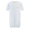 Baby Club Chic Baby Lambs Blue Convertible Gown with Piping Trim