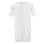 Baby Club Chic Three Little Ducks Convertible Gown with Piping Trim