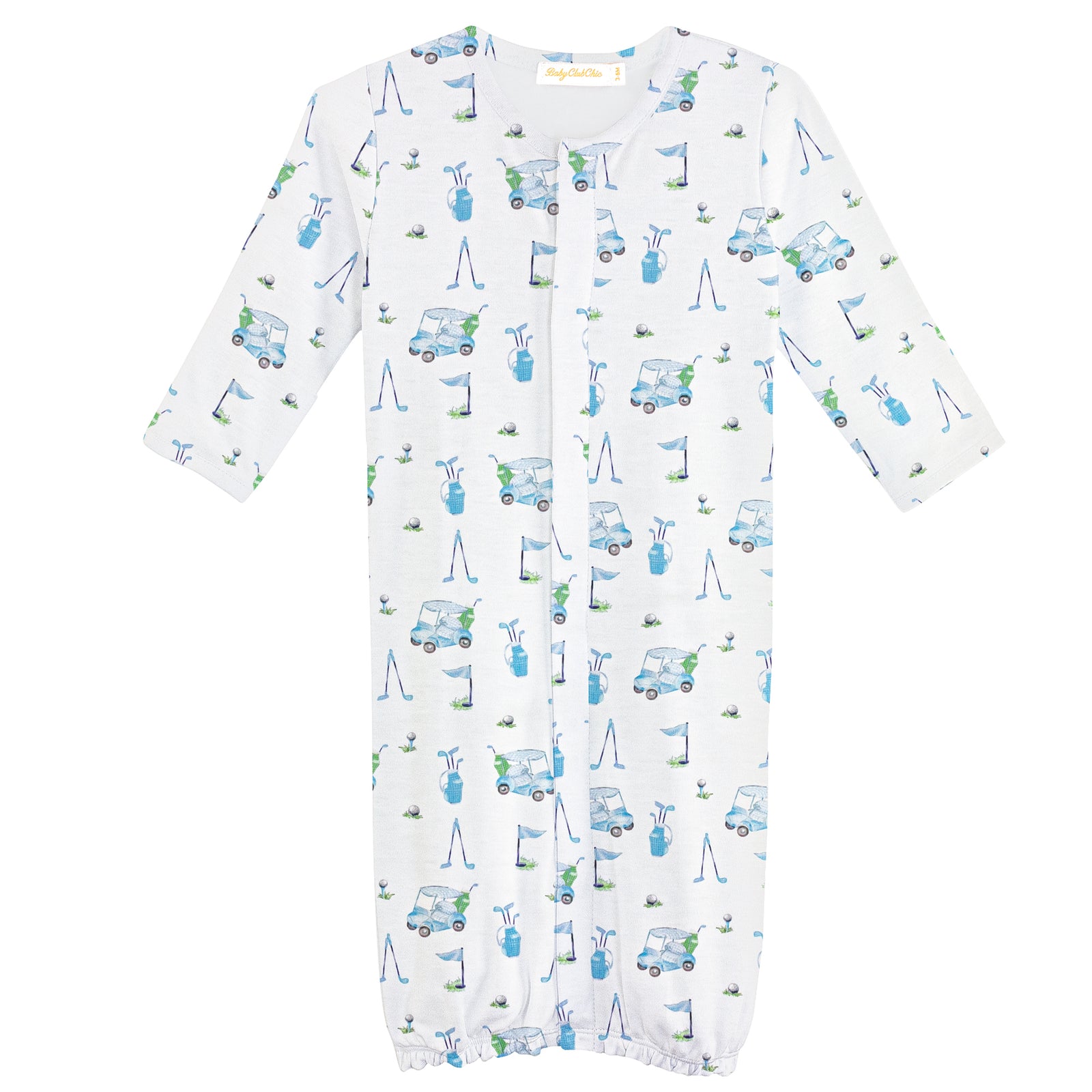 Baby Club Chic Light Blue Golf Convertible Gown