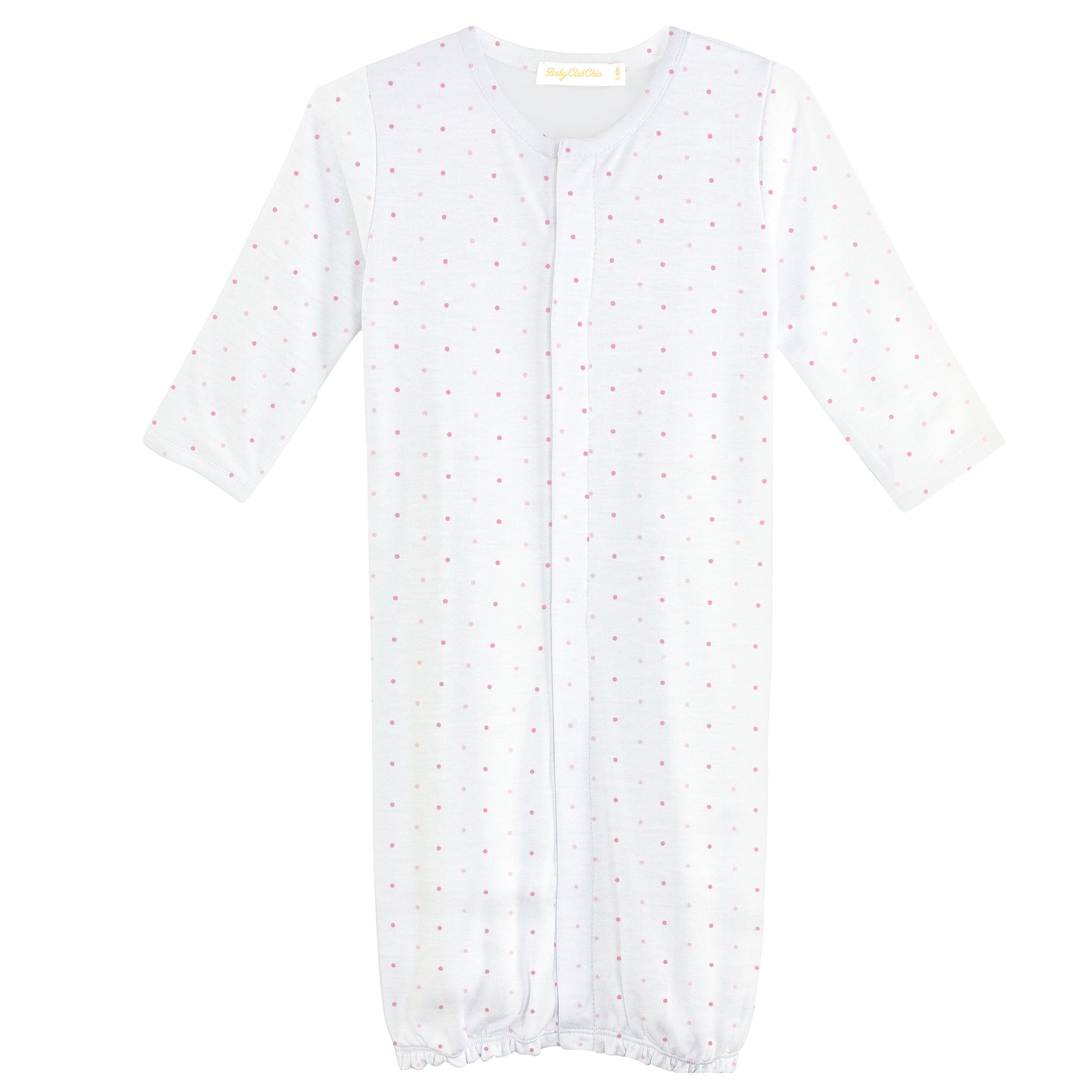 Pink Dots Printed Convertible Gown
