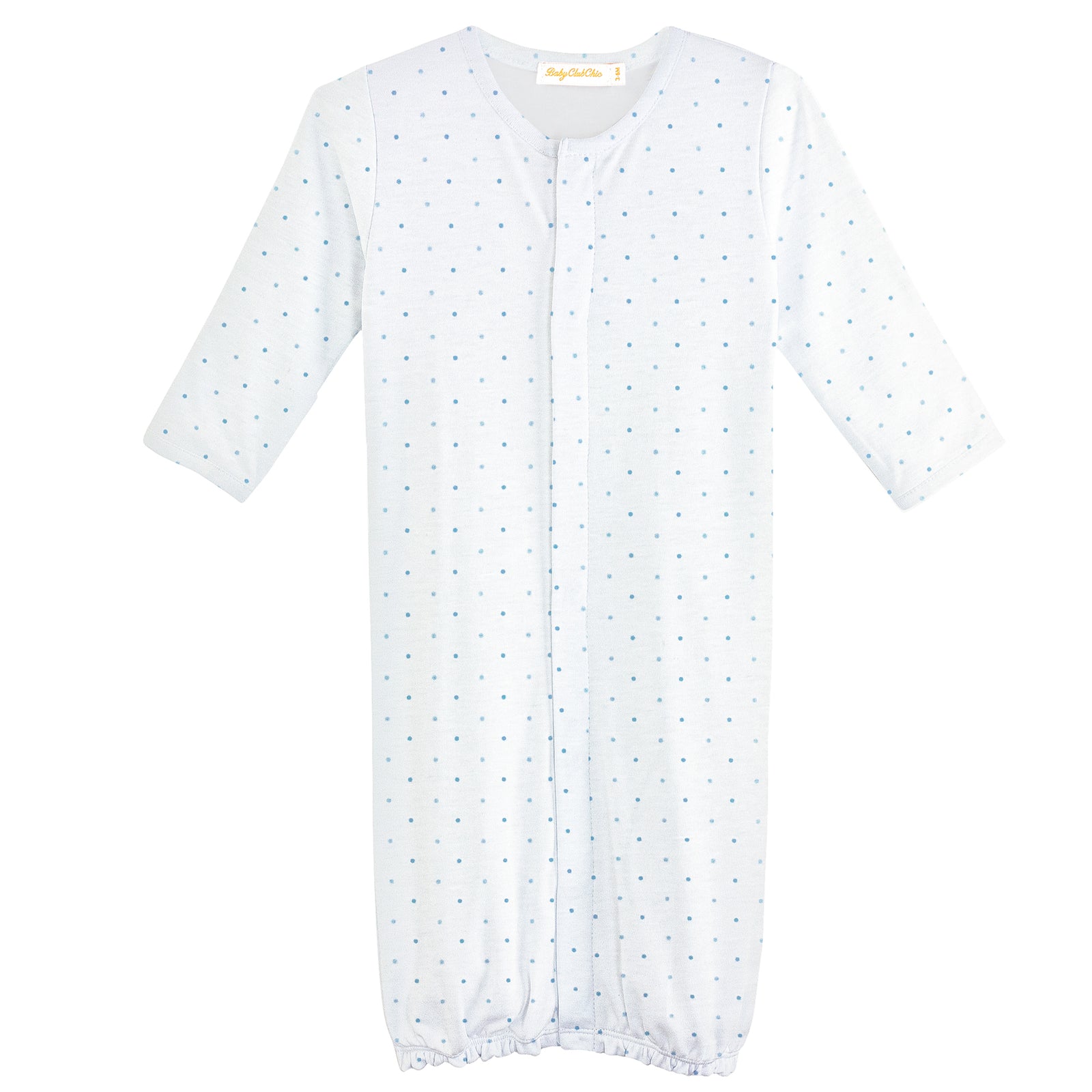 Blue Dots Printed Convertible Gown