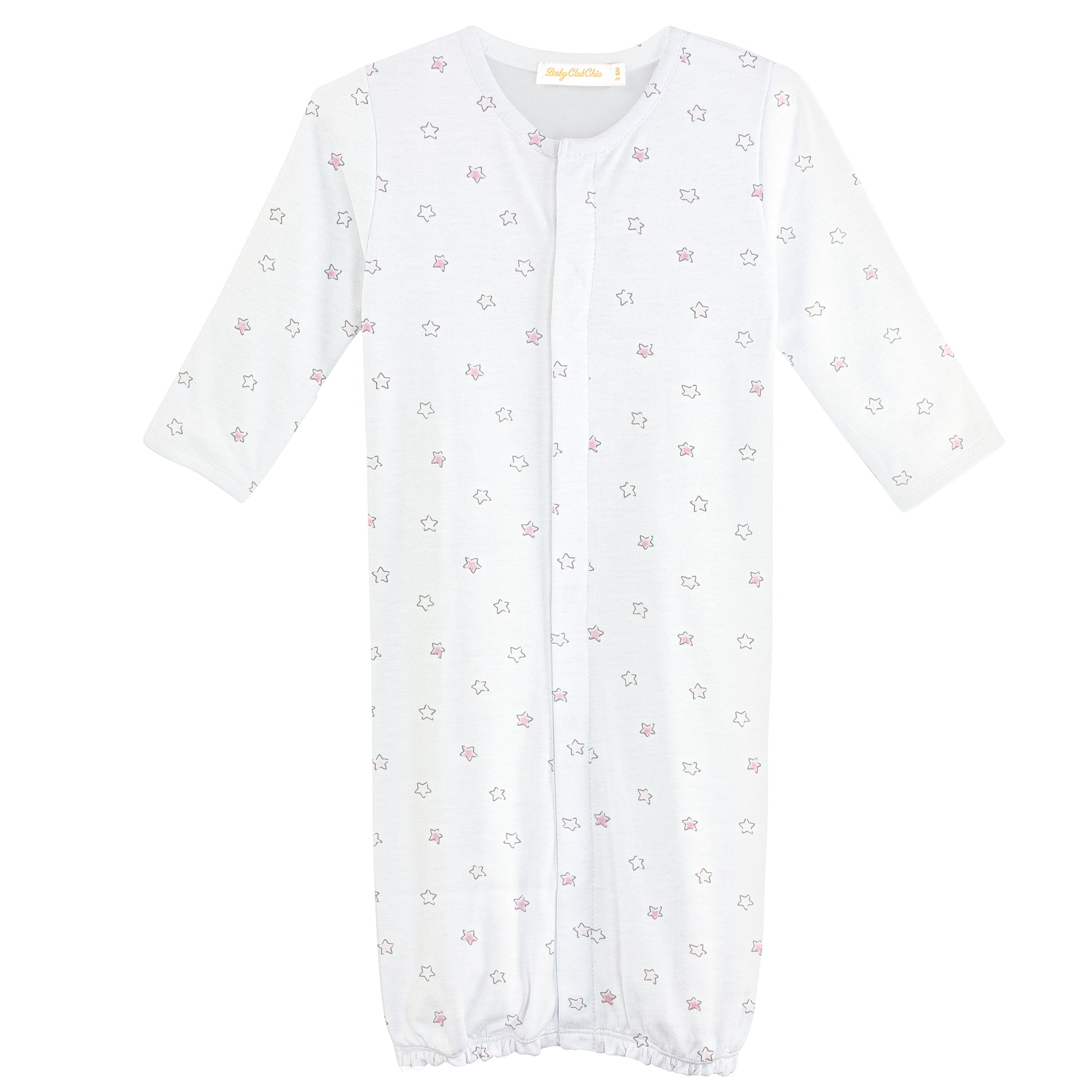 Pink Little Stars Printed Convertible Gown
