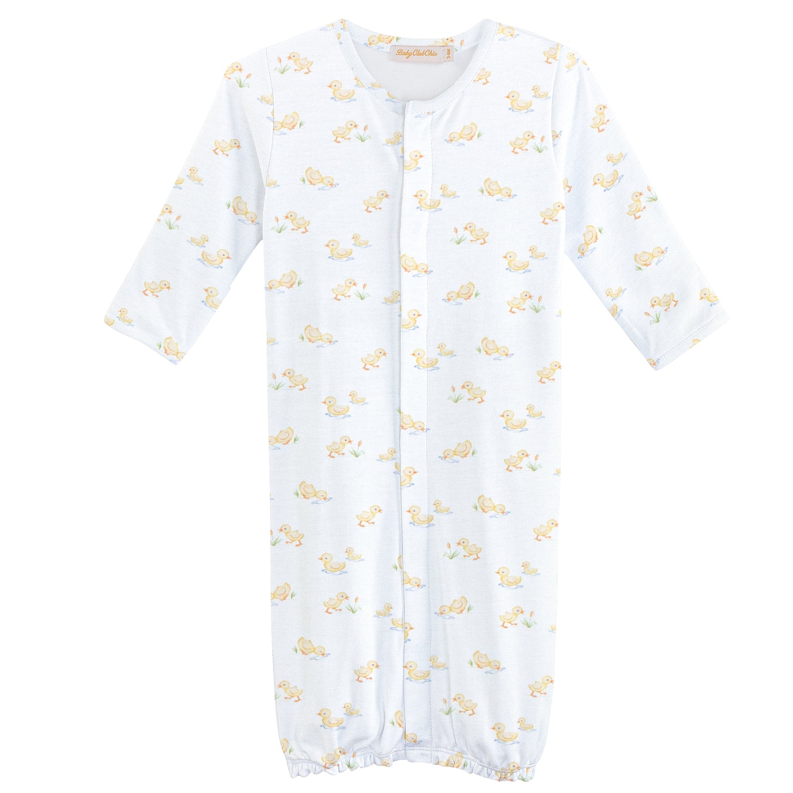 Baby Club Chic Tiny Baby Duckies Convertible Gown