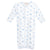 Tiny Baby Toys Printed Convertible Gown, Blue