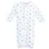 Tiny Baby Toys Printed Convertible Gown, Blue