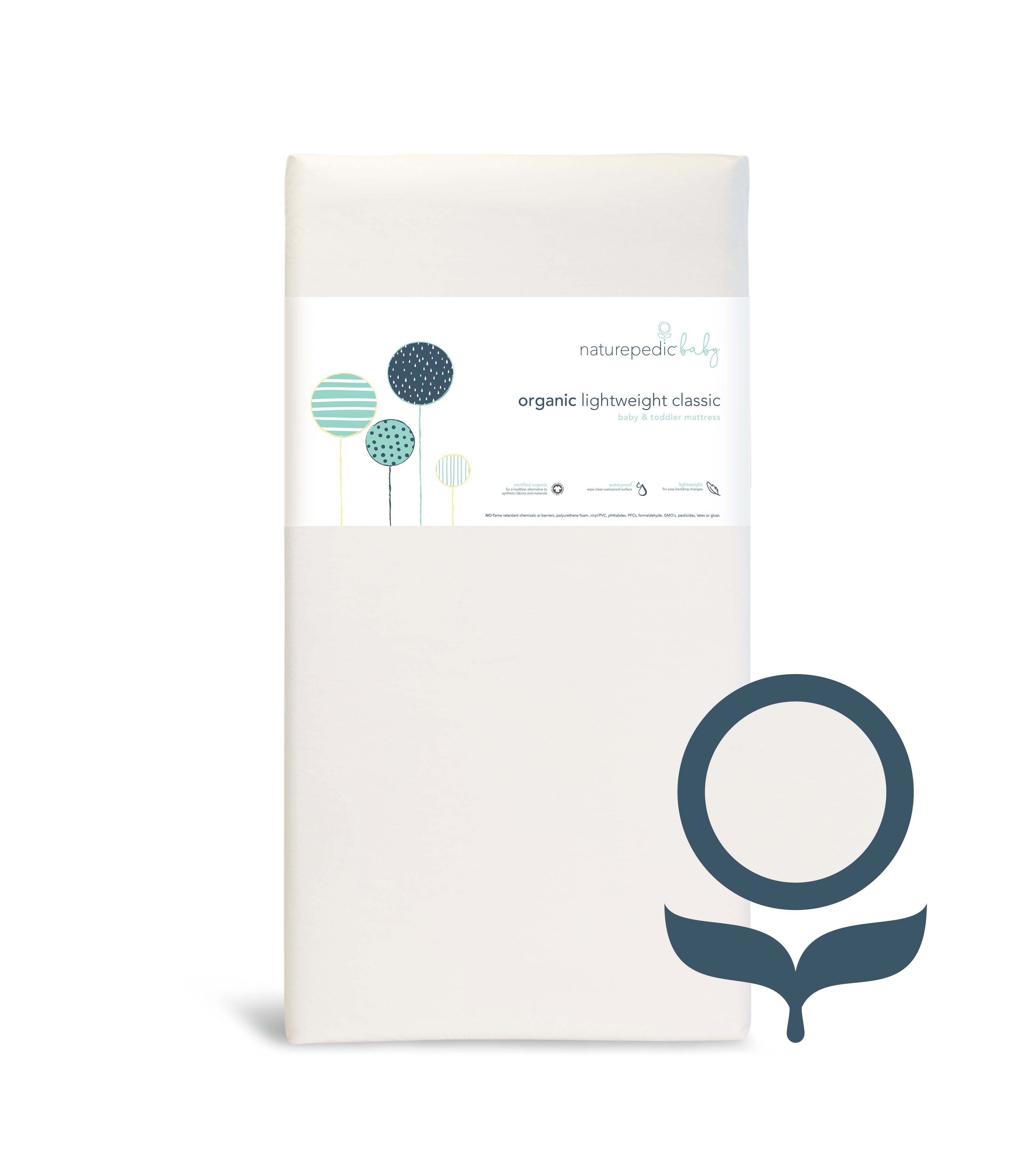 Naturepedic Lightweight Classic Seamless Crib Mattress MC24