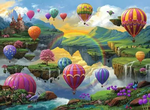 Ravensburger Nathanael Mortensen: Air Balloon Valley 500PC Puzzle