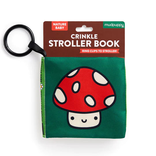 Mudpuppy Nature Baby Crinkle Fabric Stroller Book