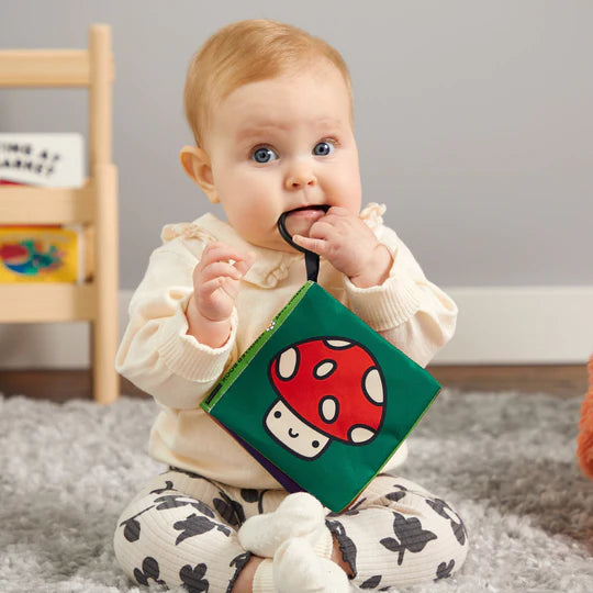 Mudpuppy Nature Baby Crinkle Fabric Stroller Book
