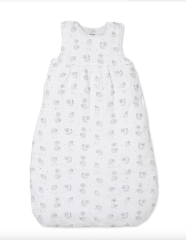 Kissy Kissy Night Night Lammies Snuggle Bag, Silver