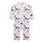 Baby Club Chic Game Day Printed Pima Playsuit with Point Collar