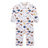 Baby Club Chic Game Day Printed Pima Playsuit with Point Collar