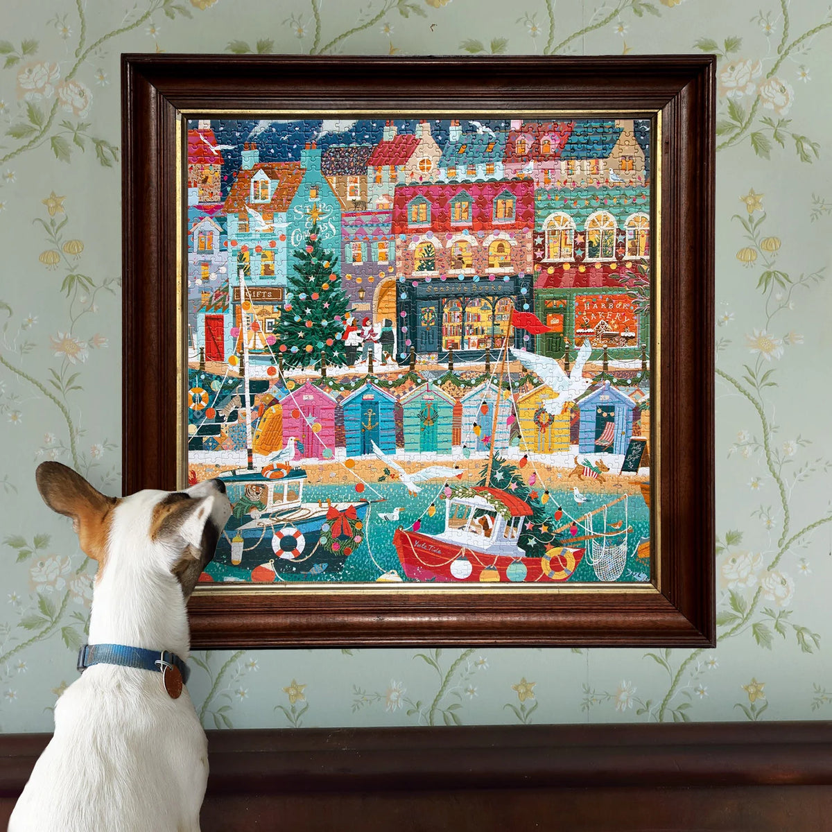 Eeboo English Seaside Christmas 1000 Piece Puzzle