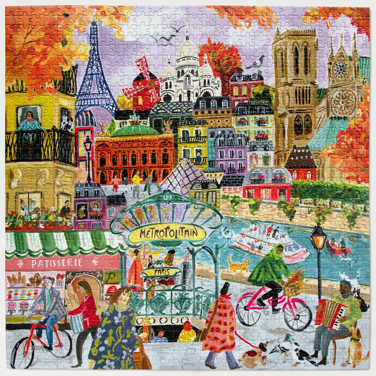 Eeboo Paris in Autumn 1000 Piece Puzzle