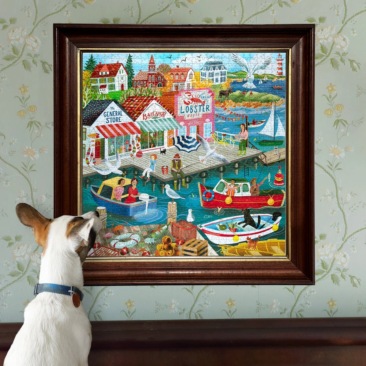 Eeboo New England Wharf 1000 Piece Puzzle