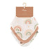 Crane Baby Parker Rainbow/Butterfly Bandana-Style Muslin Bib Set