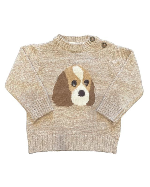 Beige Melange Dog Sweater