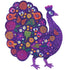 Peacock 500pc Puzz'Art Shaped Jigsaw Puzzle