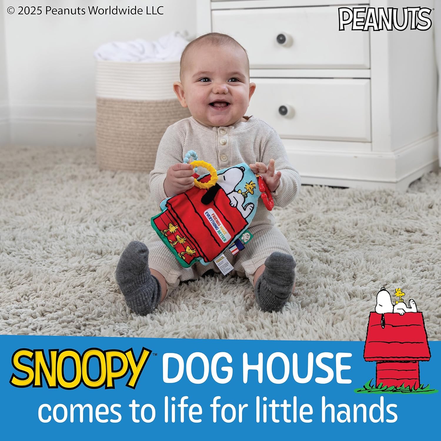 Peanuts- On-The-Go Crinkle Toy