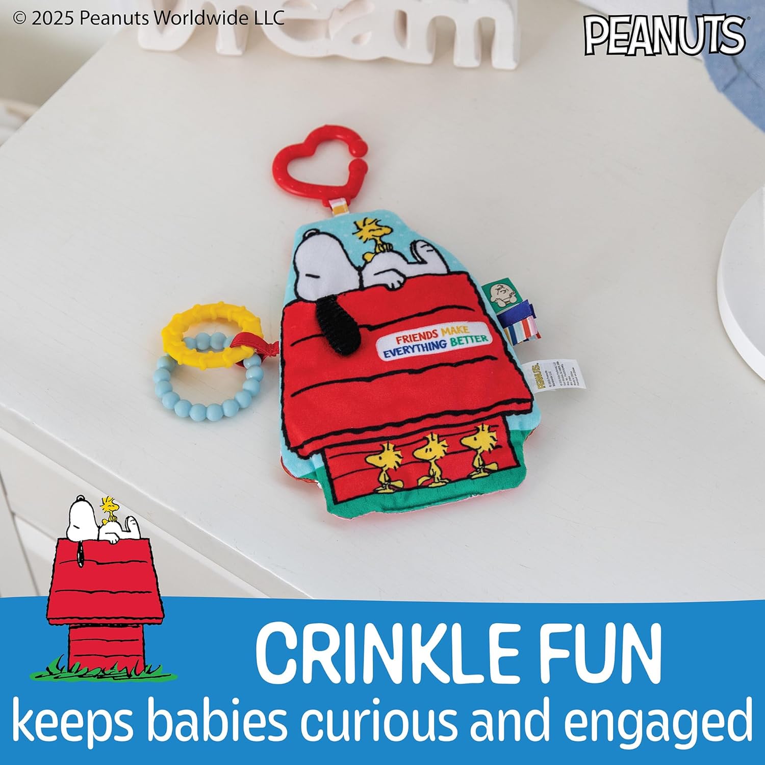 Peanuts- On-The-Go Crinkle Toy