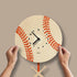 Popclox Pendulum Clock, Baseball (Wood)