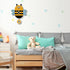 Popclox Pendulum Clock, Bee (Wood)