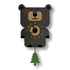 Popclox Pendulum Clock, Bear (Wood)