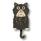 Popclox Pendulum Clock, Kitten (Wood)
