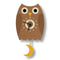 Popclox Pendulum Clock, Owl (Wood)