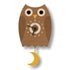 Popclox Pendulum Clock, Owl (Wood)