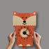 Popclox Pendulum Clock, Fox (Wood)
