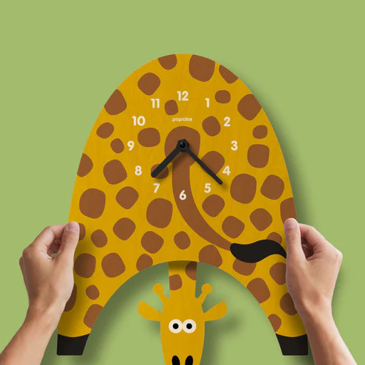 Pendulum Clock, Giraffe (Wood)