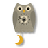 Popclox Pendulum Clock, Owl (Wood)