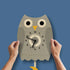 Popclox Pendulum Clock, Owl (Wood)