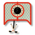 Popclox Pendulum Clock, Hockey (Wood)