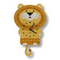 Popclox Pendulum Clock, Lion (Wood)